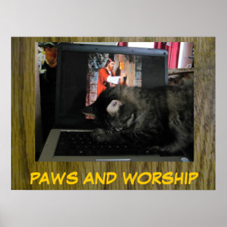 Póster Paws y culto