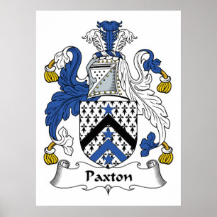 Póster Paxton Family Crest