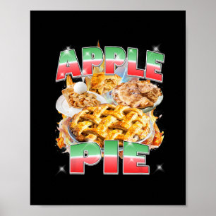 Póster Pay de manzana de Acción de Gracias Bootleg Rap Ro
