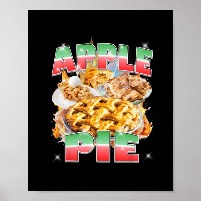 Póster Pay de manzana de Acción de Gracias Bootleg Rap Ro (Frente)