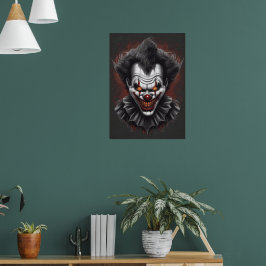 Póster Payaso asustado