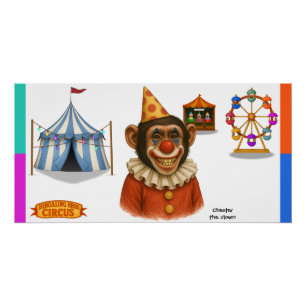 Póster Payaso Chester el payaso