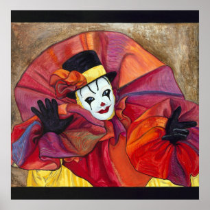 Póster Payaso de Carnaval