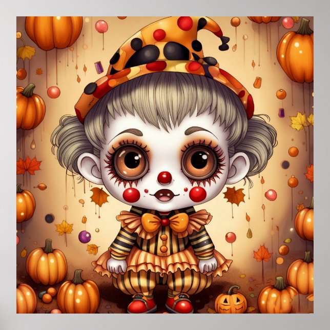 Póster Payaso de Halloween 2 (Frente)