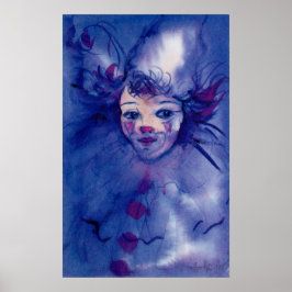 PÓSTER PAYASO DE PURPURA