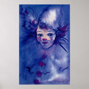 PÓSTER PAYASO DE PURPURA