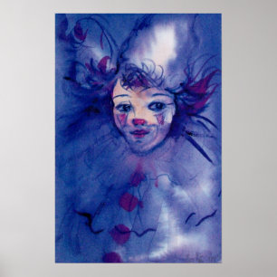 PÓSTER PAYASO DE PURPURA