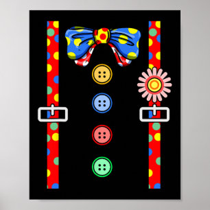 Póster Payaso disstume Halloween