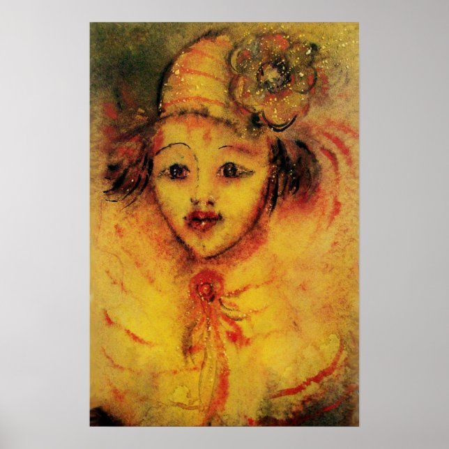 PÓSTER PAYASO EN AMARILLO (Frente)