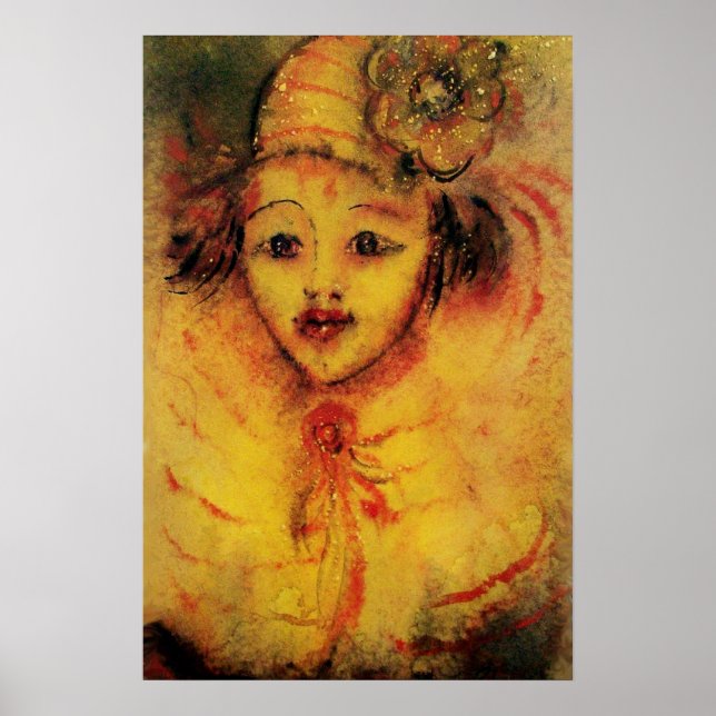 PÓSTER PAYASO EN AMARILLO (Frente)