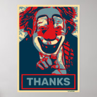 Payaso en rojo y azul, edita texto