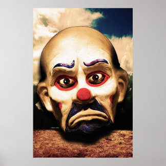 Póster Payaso infeliz