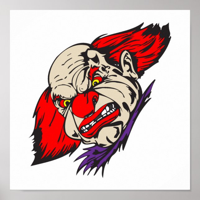 Póster payaso malvado (Frente)