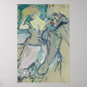 Póster Payaso Mardi Gras, Vestido Francés,