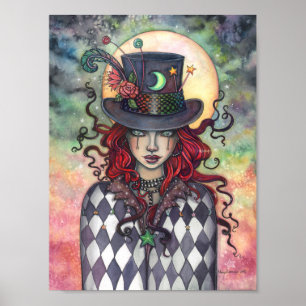 Póster Payaso Misterioso del Circo Molly Harrison