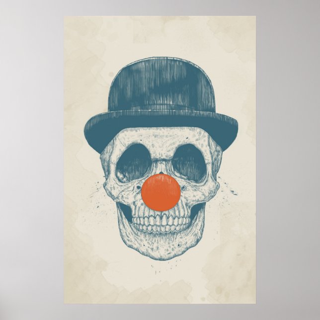 Póster Payaso muerto (Frente)