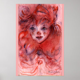 PÓSTER PAYASO ROJO PEQUEÑO