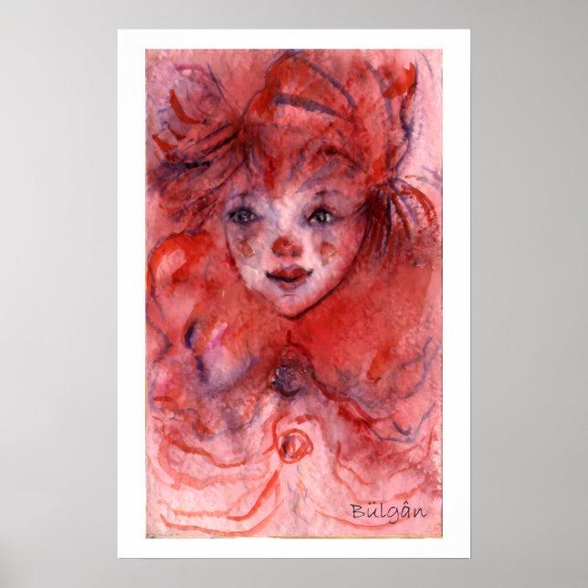 PÓSTER PAYASO ROJO PEQUEÑO (Frente)