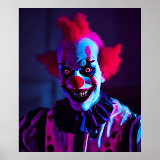 Póster payaso temible (Frente)