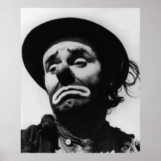 Póster Payaso Vintage