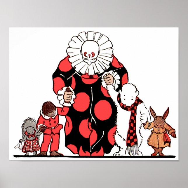 Póster payaso y amigos se llevan el arco (Frente)