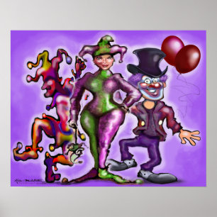 Póster Payasos de Circo