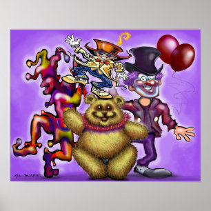 Póster Payasos de Circo
