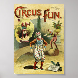 Póster Payasos divertidos del circo - Poster del circo vi
