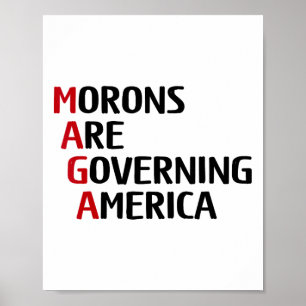 Póster Payasos Gobernando América Anti Trump Política