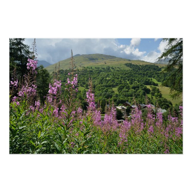 Póster paysage de montagne (Anverso)