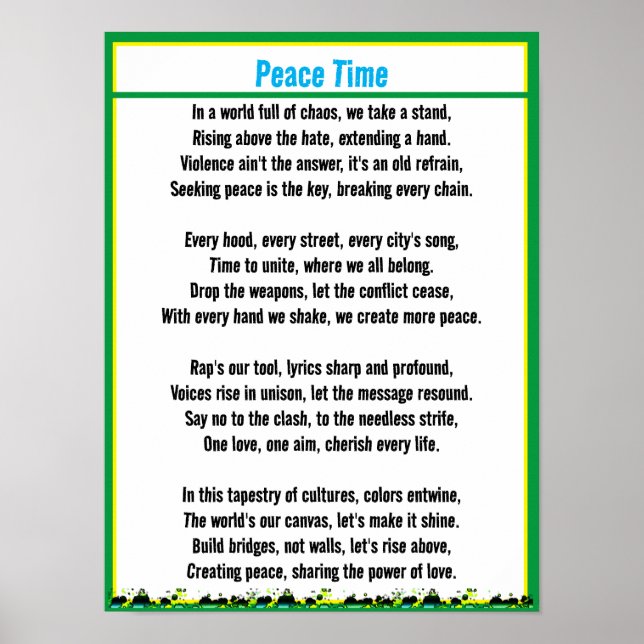 Póster Paz (Frente)