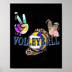 Póster Paz Amar el voleibol Mamá Vida Mamá Leopardo Abuel