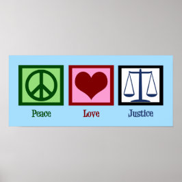 Póster Paz Amar Justicia