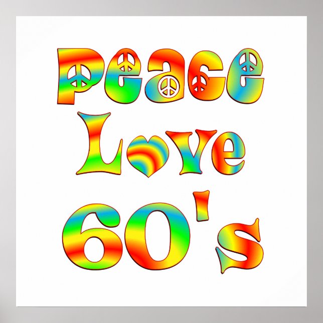 Póster Paz Amor 60 (Frente)