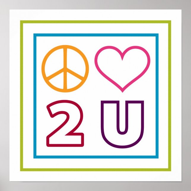 Póster Paz Amor A Ti (Frente)