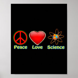 Póster Paz Amor Ciencia