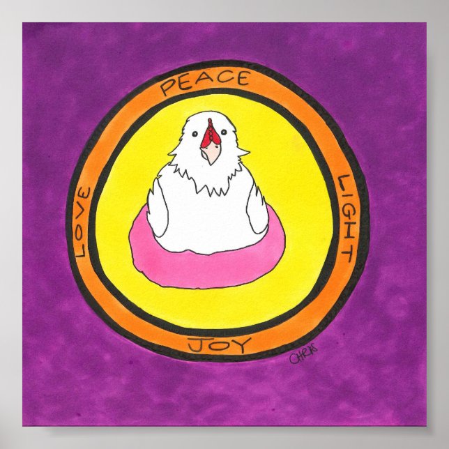 Póster Paz. Amor. Claro. Alegría. Lola. (Frente)