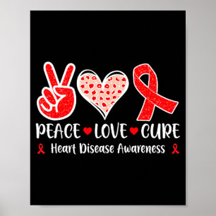 Póster Paz. Amor. Cura - Mes de Concientización sobre Enf