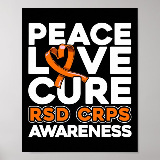 Póster Paz Amor Cura Rsd Crps Conciencia (Frente)