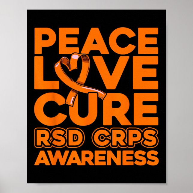 Póster Paz Amor Cura Rsd Crps Conciencia 1 (Frente)