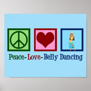 Póster Paz Amor Danza del Vientre