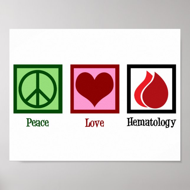 Póster Paz Amor Hematología (Frente)