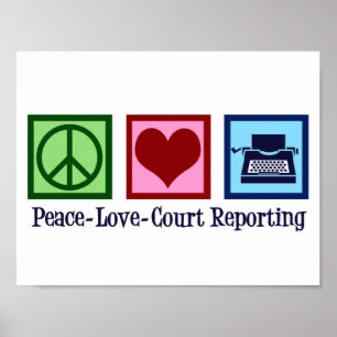 Póster Paz Amor Informes Judiciales