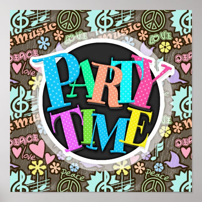 Póster Paz, amor, música (Frente)