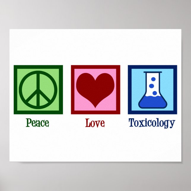Póster Paz Amor Toxicología (Frente)