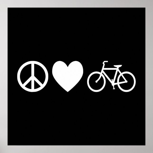 Póster Paz Amor y Bicicletas (Frente)