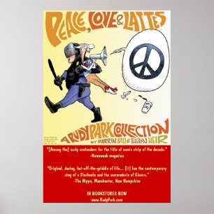 Póster Paz, amor y lattes: una colección de Rudy Park