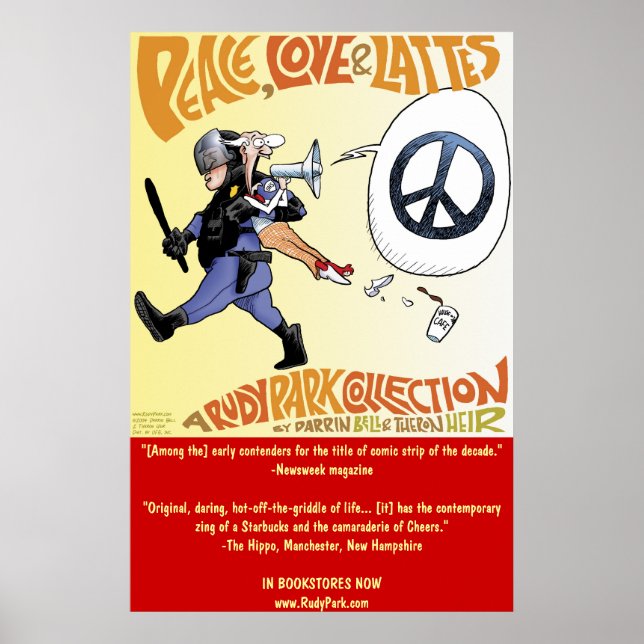 Póster Paz, amor y lattes: una colección de Rudy Park (Frente)