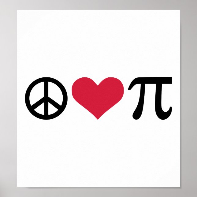 Póster Paz, amor y paz (Frente)