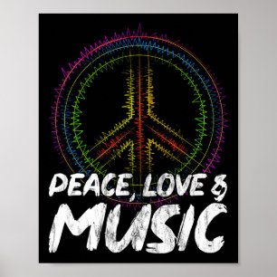 Póster Paz Amor Y Paz Musical